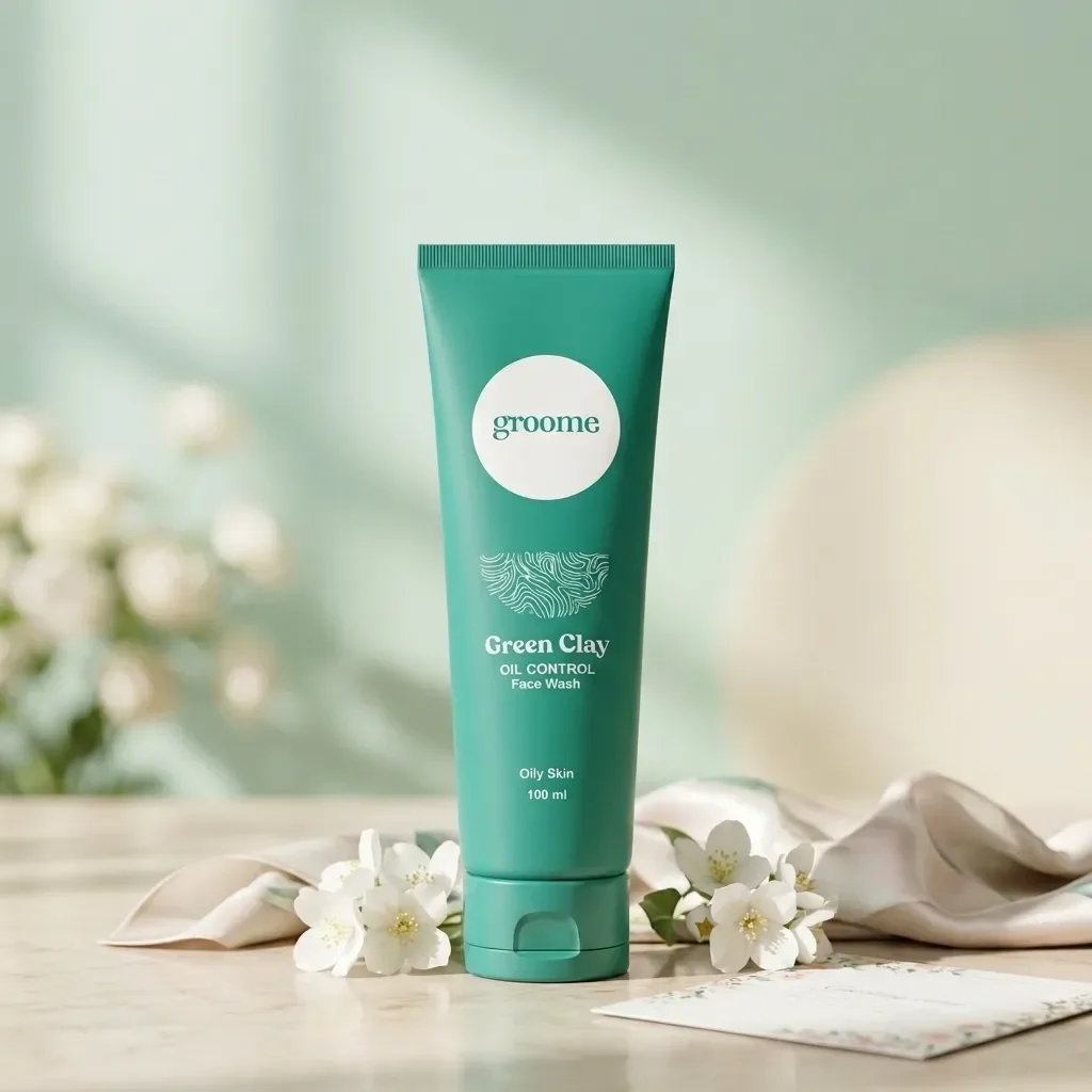 Groome Green Clay Oil Control Face Wash (100ml)
