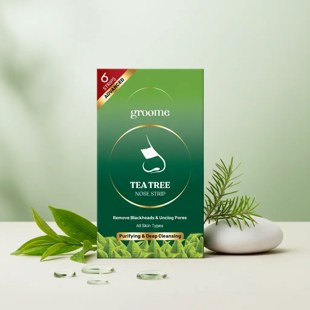 Groome Tea Tree Purifying & Deep Cleansing Nose Strips (Monthly Pack) 6 pcs