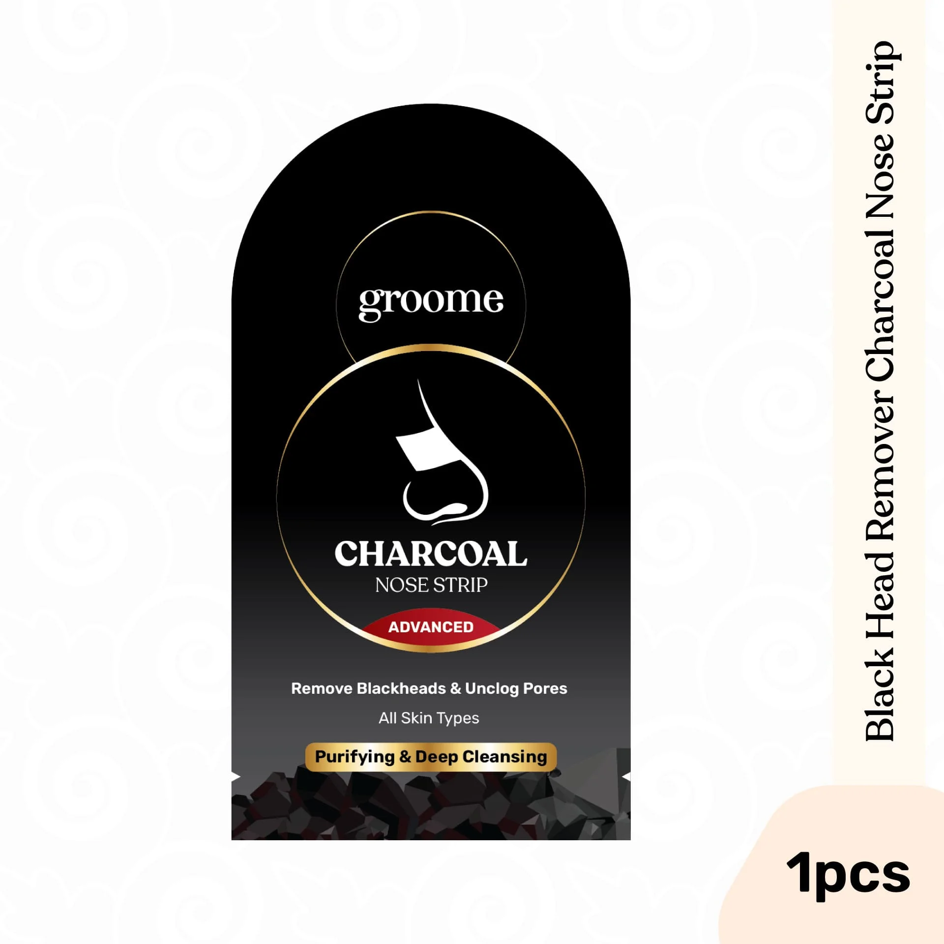 Groome Black Head Remover Charcoal Nose strip (1pcs)